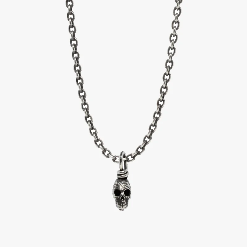 Best necklaces and pendants with rose gold for a warm and romantic appeal-Sterling Skull Necklace