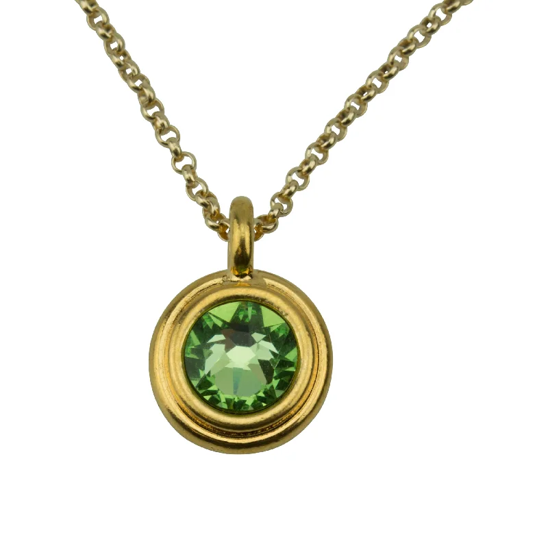 Best necklaces and pendants with vintage lockets for a nostalgic, sentimental look-August Birthstone Necklace