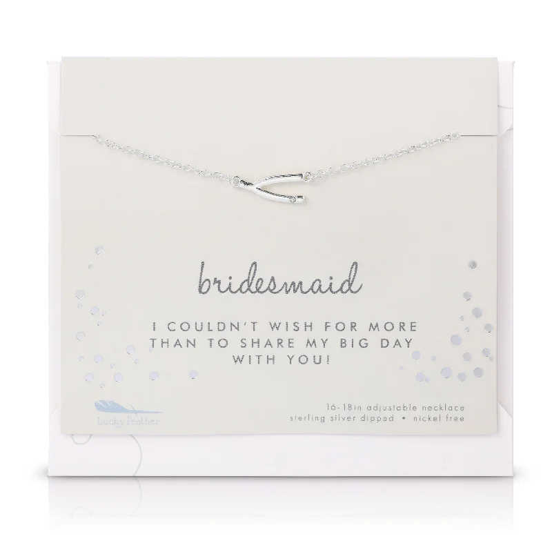 Necklaces and pendants with custom designs for a completely unique jewelry piece-Best Day Ever Necklace - Bridesmaid