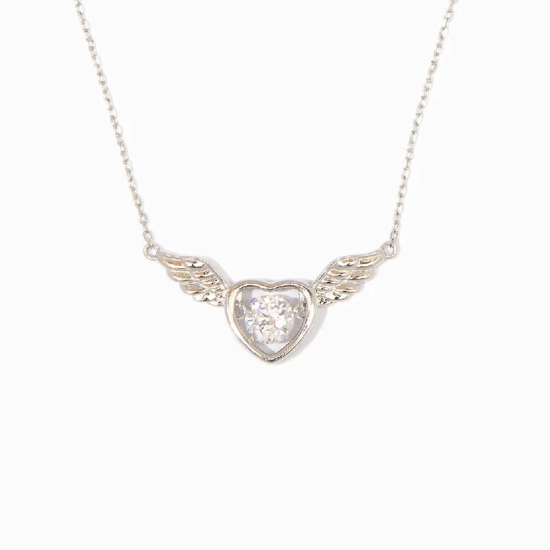 Beautiful necklaces and pendants with geometric shapes for a modern, artistic design-Angel Wings Memorial Necklace