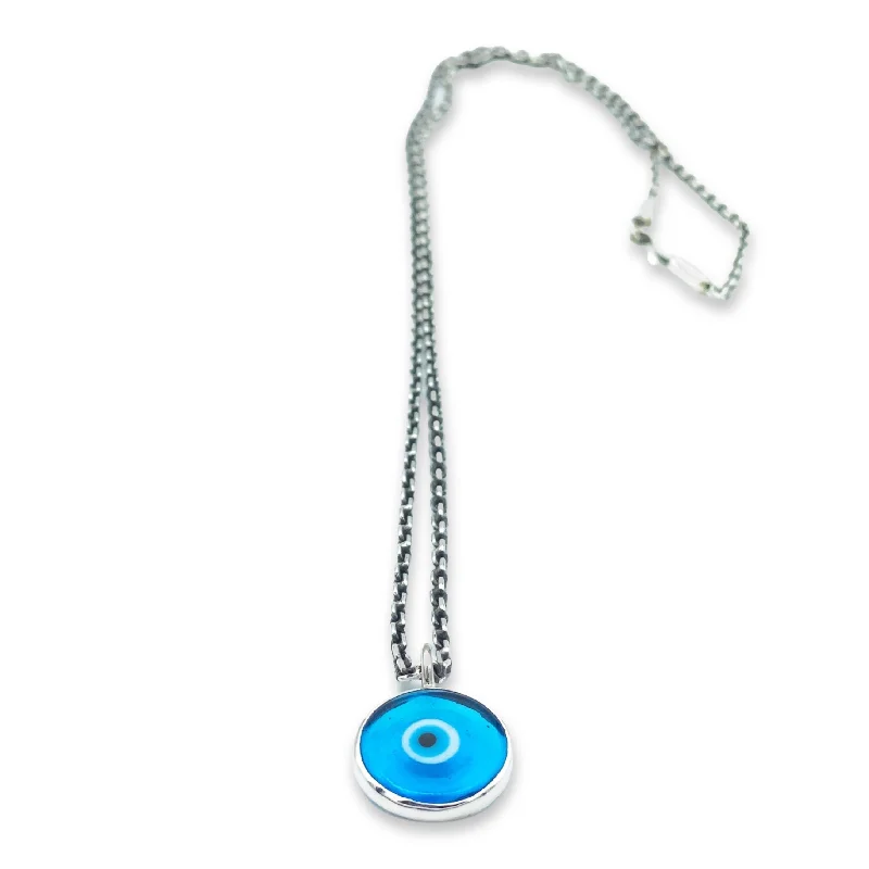 Best necklaces and pendants with intricate beadwork for a bohemian-inspired look-Murano Glass Evil Eye Pendant Necklace