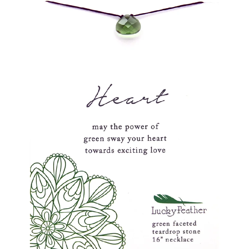 Stunning necklaces and pendants with aquamarine stones for a serene effect-Color Power Necklace - Green