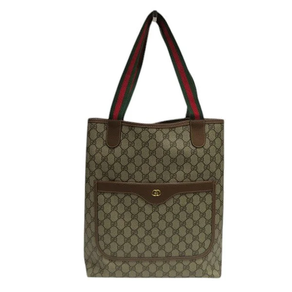 Designer handle bags with luxury logo detailing -Gucci GG Supreme Tote Shoulder Bag