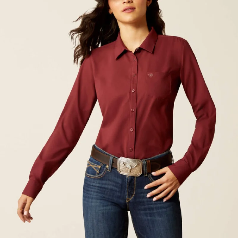 Pleated Blouses for Texture -Ariat Womens Kirby Pro Shirt - 10052977