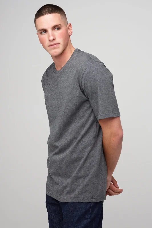 Minimalist Blouses for Simplicity -Men's Short Sleeve T Shirt - Charcoal