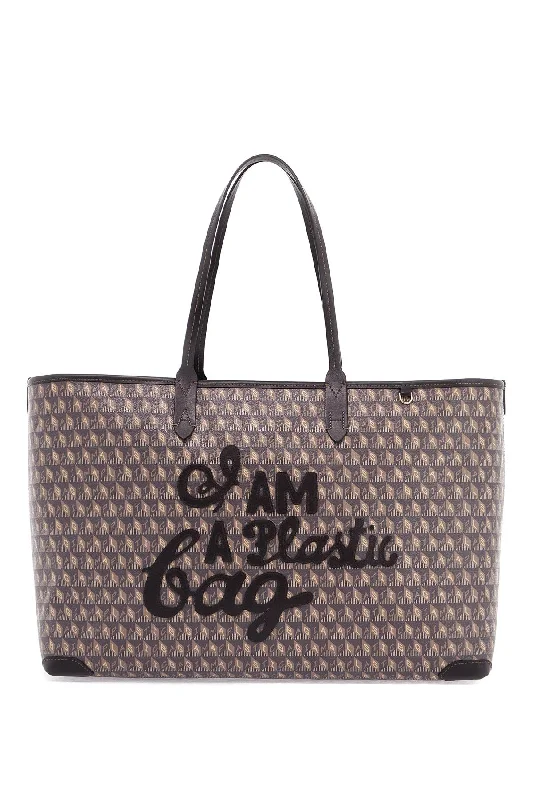 Handle bags with soft linings for protection -Anya Hindmarch I Am A Plastic Bag Zipped Motif Tote Bag