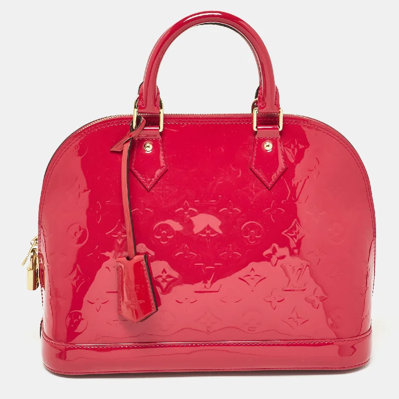 Handle bags with elegant gold-tone hardware -Louis Vuitton Indian Rose Monogram Vernis Alma Pm Bag