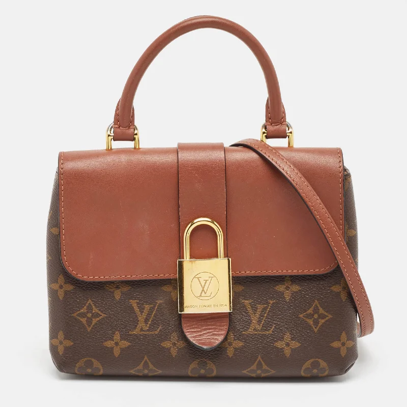 Durable handle bags for heavy-duty everyday use -Louis Vuitton Caramel Monogram Canvas Locky Bb Bag