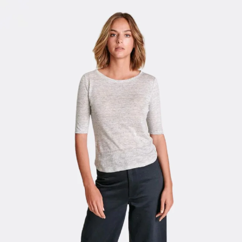 Chiffon Blouses for Feminine -Seas T-Shirt (Heather Grey)