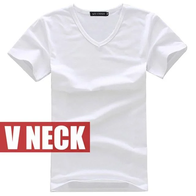 V Neck White