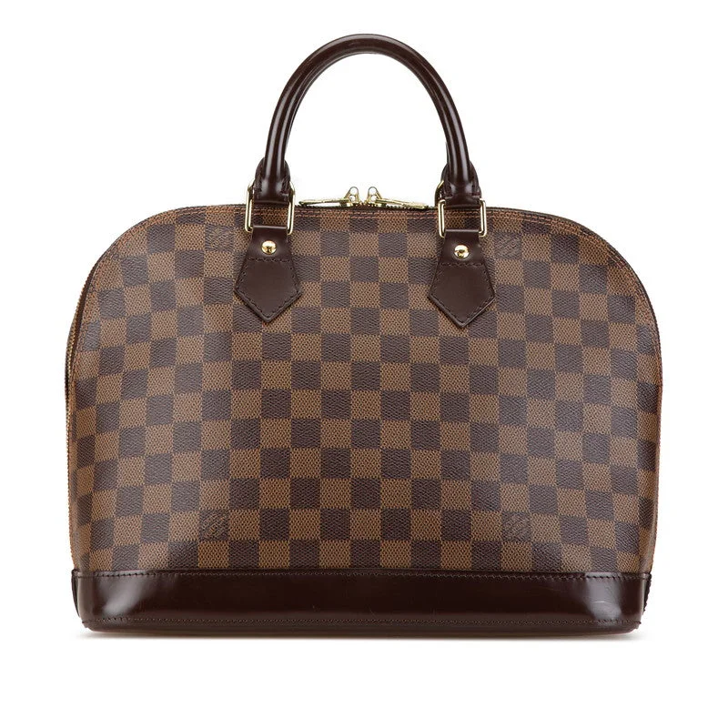 Handle bags with neutral tones for versatility -Louis Vuitton Damier Alma PM Handbag Brown