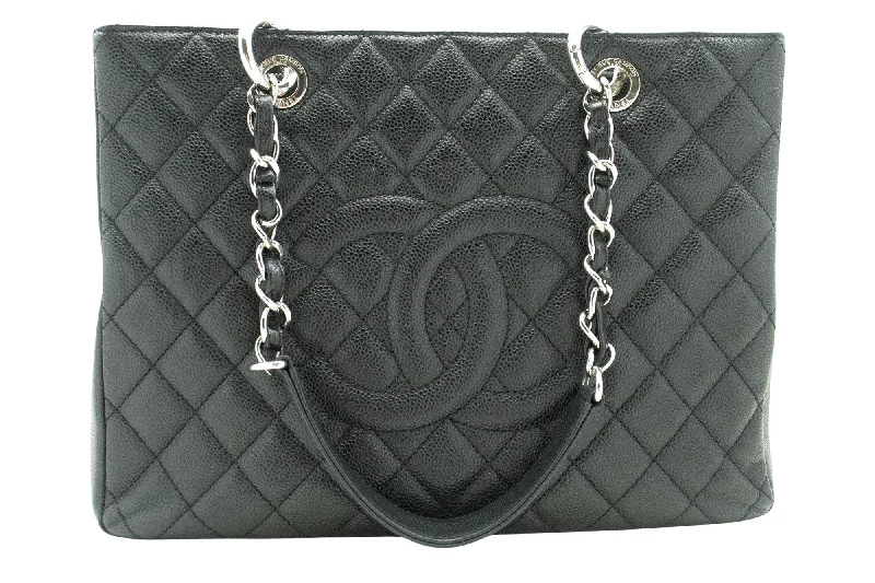 Handle bags with monogram designs for personalization -Chanel Grand Shopping  Leather Tote Bag (Pre-Owned)