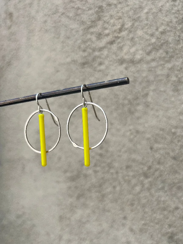 Drop Earrings with Polished Shine -Mini Pendulum Earrings (color options)