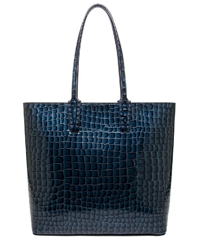 Handle bags with perforated details for style -Christian Louboutin Cabata Leather Tote