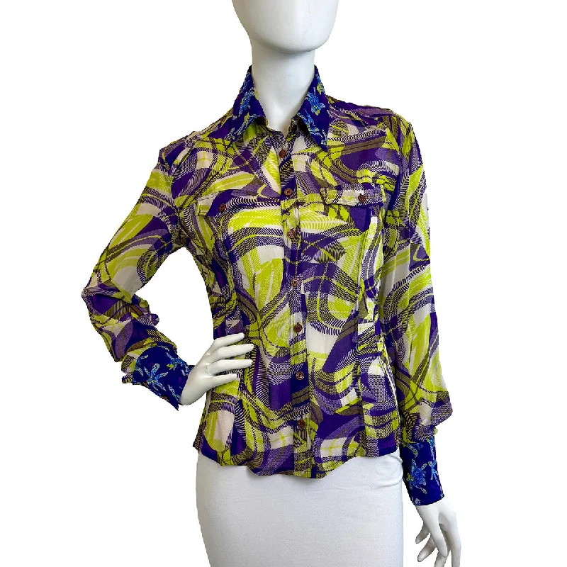 Solid Color Blouses for Simple -Versace Blouse