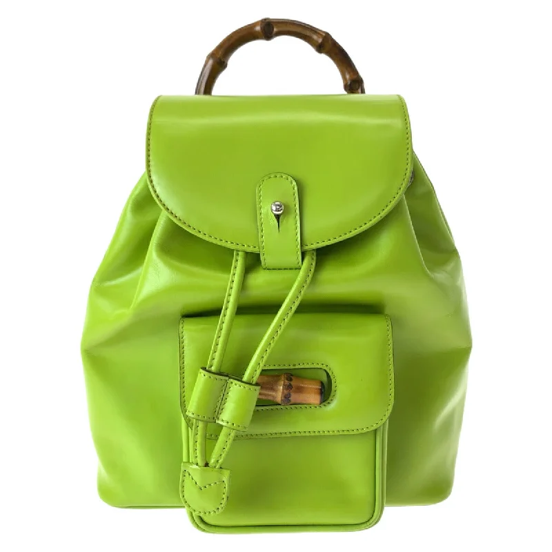 Handle bags with waterproof lining for protection -Gucci Leather Mini Backpack