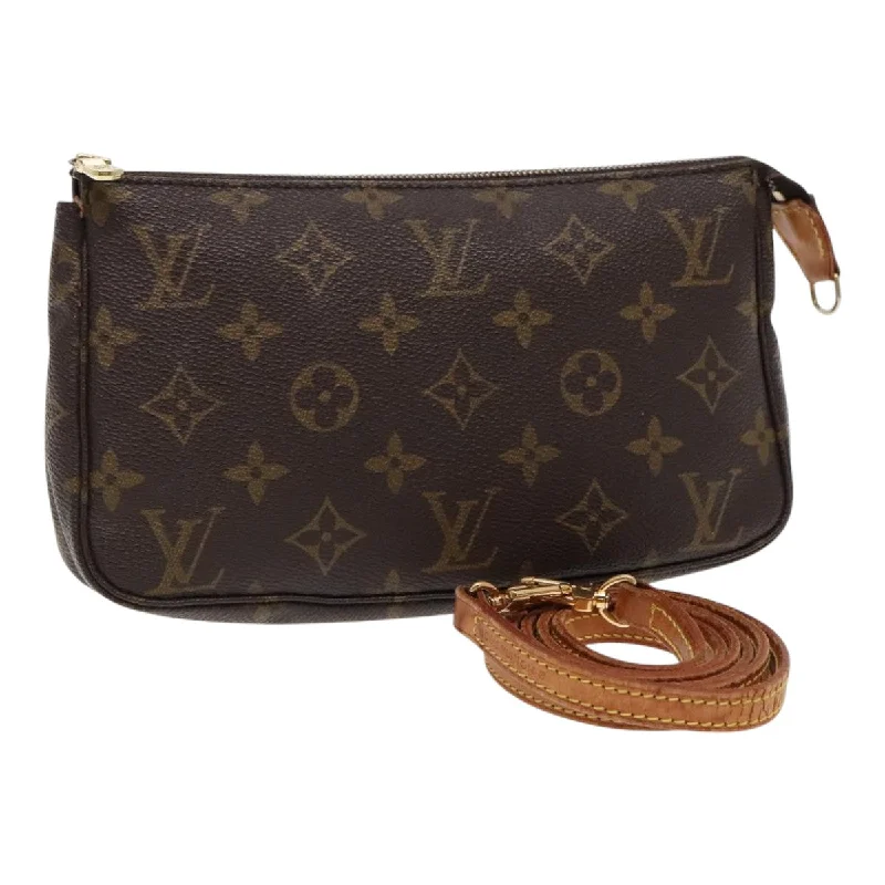 Handle bags with seasonal prints for holidays -Louis Vuitton Pochette Accessoire  Canvas Clutch Bag (Pre-Owned)