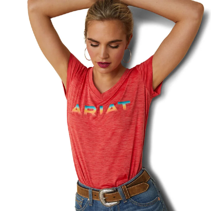 Resort Blouses for Holiday -Ariat Womens Laguna Logo T-Shirt - 10043609