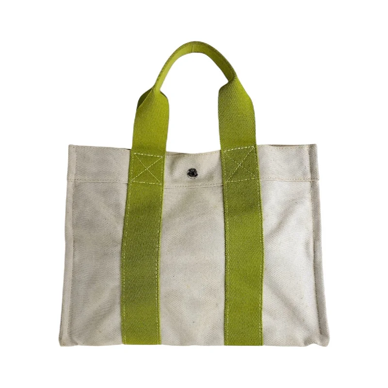 Handle bags with hidden pockets for security -Hermes Bora Bora PM Canvas Tote Bag