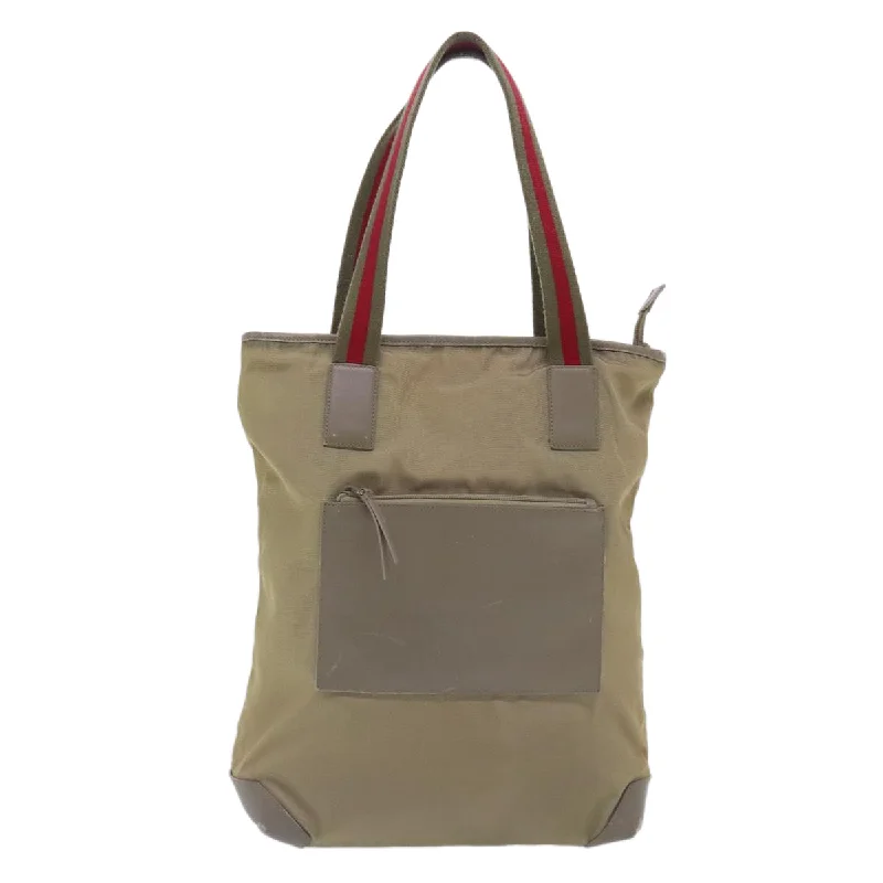 Handle bags with vintage vibes for nostalgia -Gucci Sherry  Canvas Tote Bag (Pre-Owned)