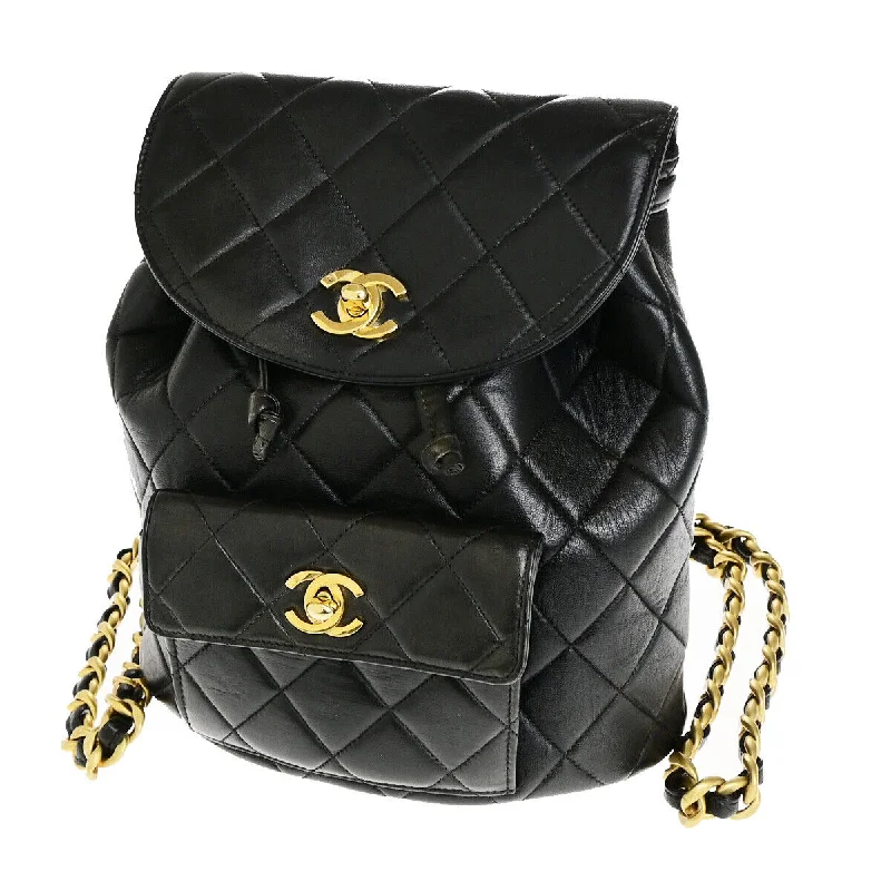 Handle bags with colorful handles for flair -Chanel Duma  Leather Backpack Bag (Pre-Owned)