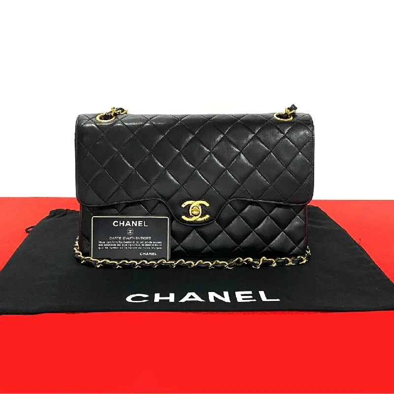 Durable handle bags for heavy-duty everyday use -Chanel Lambskin Double Flap Shoulder Bag