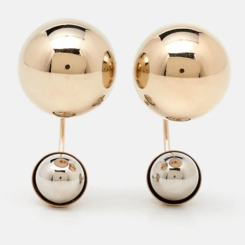 Drop Earrings for Party Look -Dior Two-Tone Ultradior Half Hoop Earrings