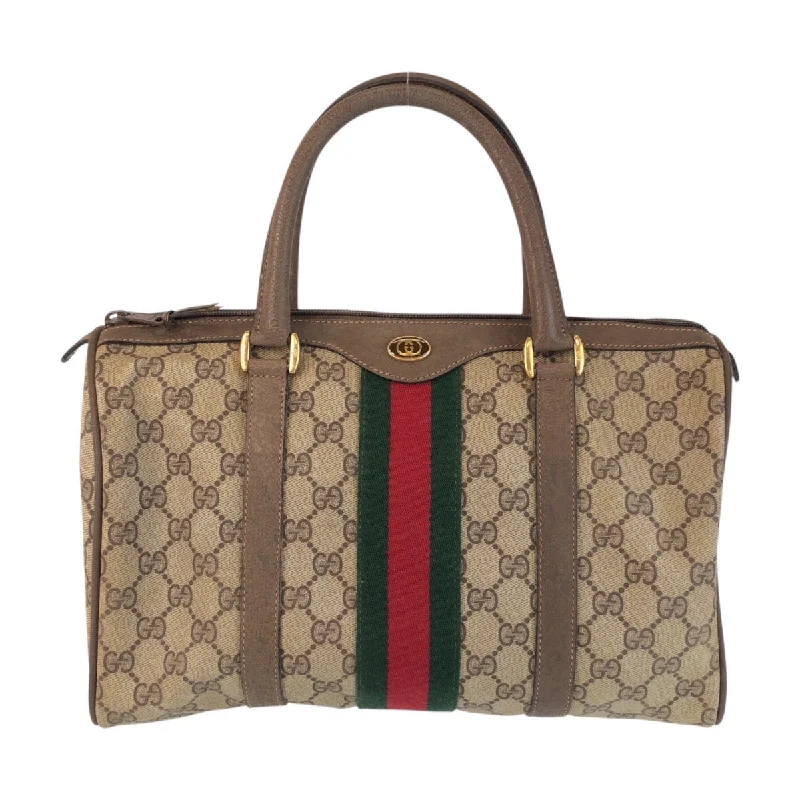 Handle bags with rustic leather for charm -Gucci Vintage GG Supreme Canvas Handbag