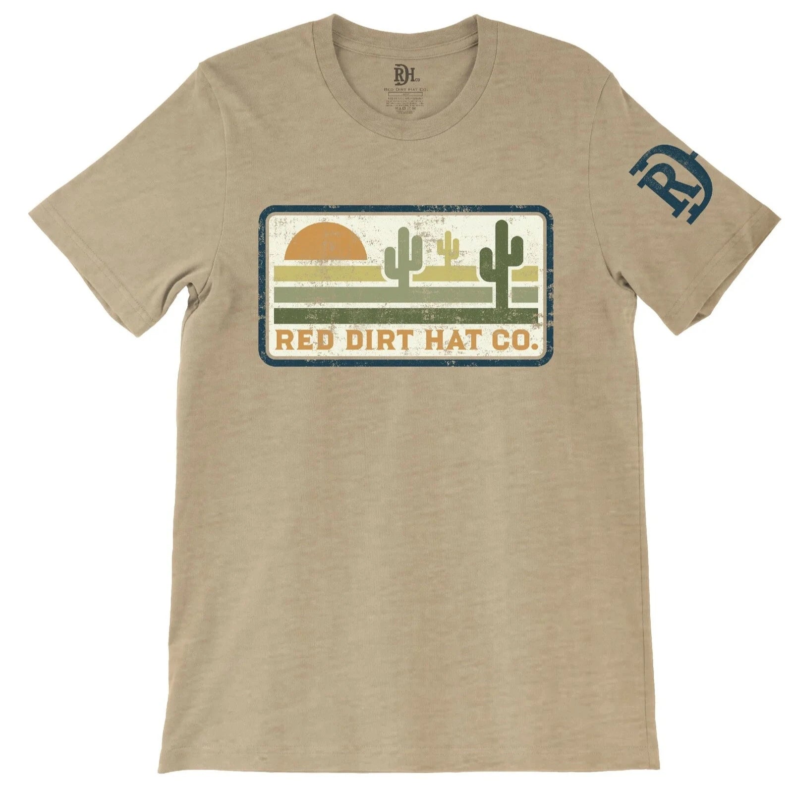 Tunic Blouses for Oversized -Red Dirt Hat Co. "Ranchero" T-Shirt in Tan