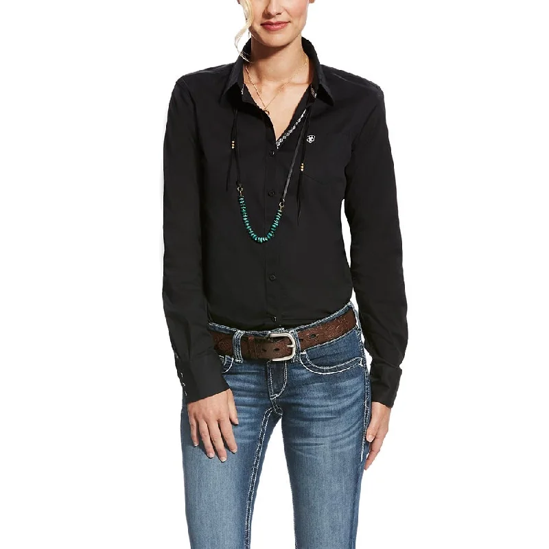 Blouson Blouses for Relaxed -Ariat Womens Kirby Stretch Shirt - 10022056