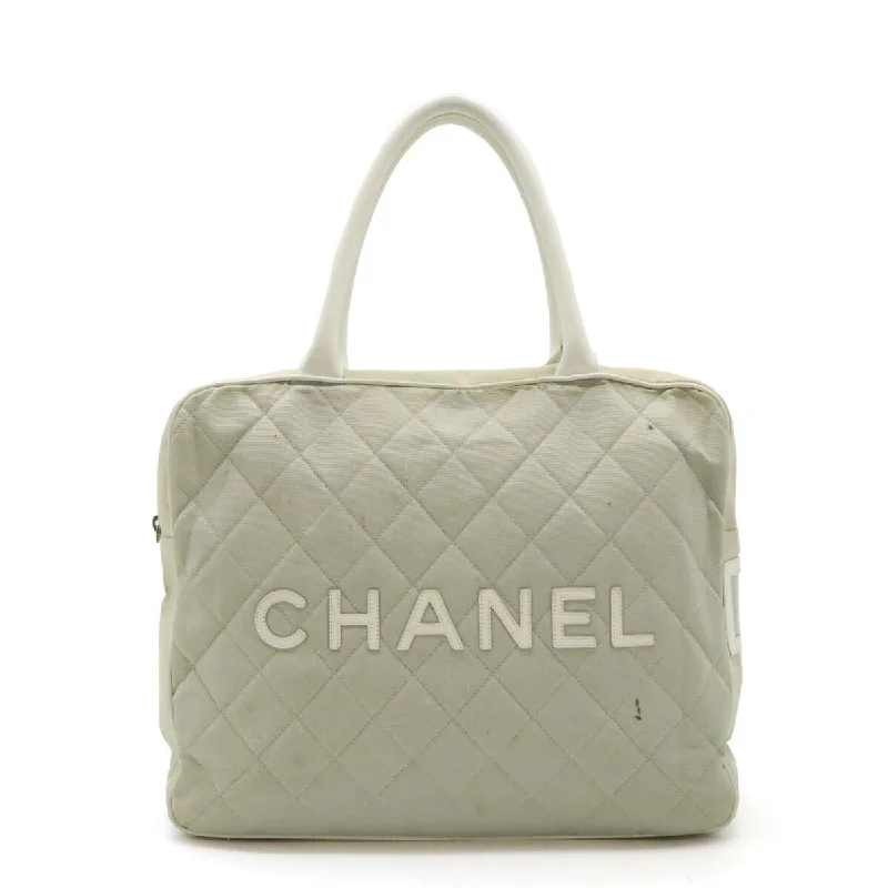 Handle bags with tie-dye patterns for fun -Chanel Canvas Leather Logo Mini Boston Bag