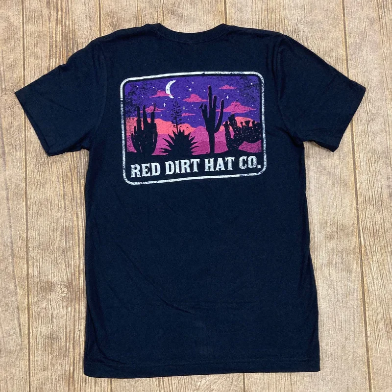 Cotton Shirts for Comfort -Red Dirt Hat Co. "Nightfall" T-Shirt in Black