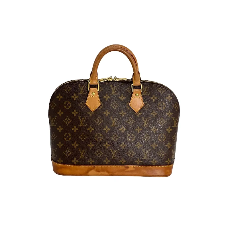 Handle bags with bold stripes for trendiness -LOUIS VUITTON Vintage Alma PM Monogram Hand Bag