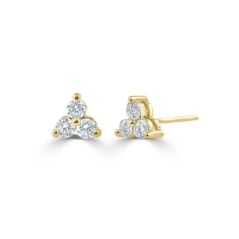 Drop Earrings for Office Wear -Joelle Collection Diamond Studs Earrings 14K Yellow Gold 1/4ct TDW - White J-K