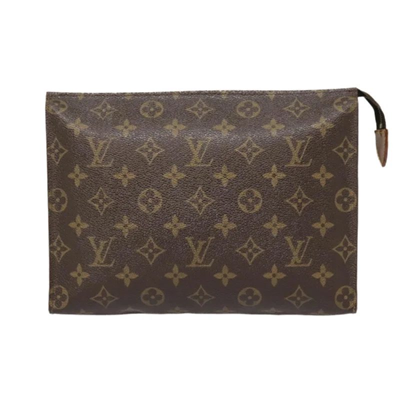 Handle bags with inner compartments for essentials -Louis Vuitton Poche Toilette  Canvas Clutch Bag (Pre-Owned)