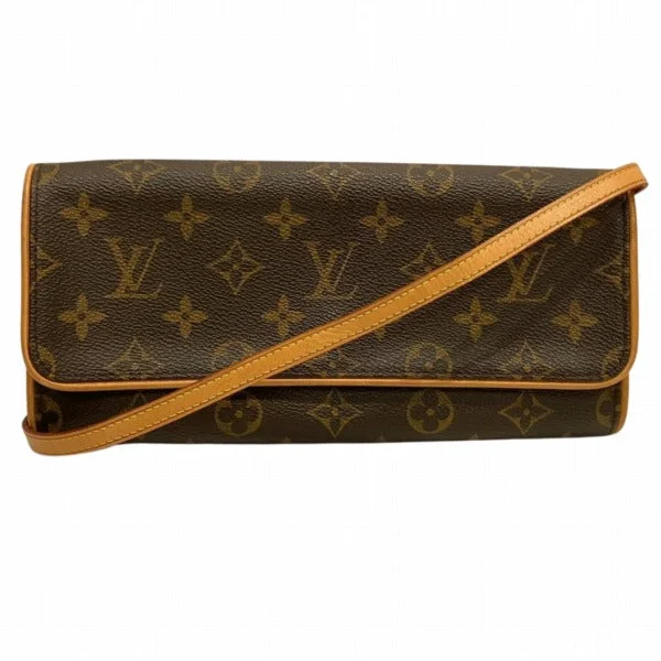 Cotton handle bags for lightweight casual wear -Louis Vuitton Monogram Pochette Twin GM Shoulder Bag