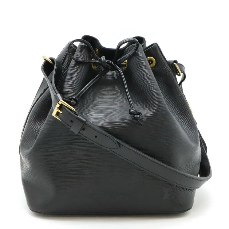 Handle bags with eco-friendly bamboo handles -Louis Vuitton Epi Petit Noe Leather Shoulder Bag