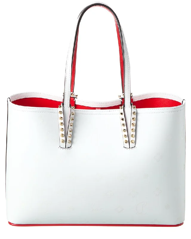 Vegan leather handle bags for eco-friendly chic -Christian Louboutin Cabata Small Leather Tote