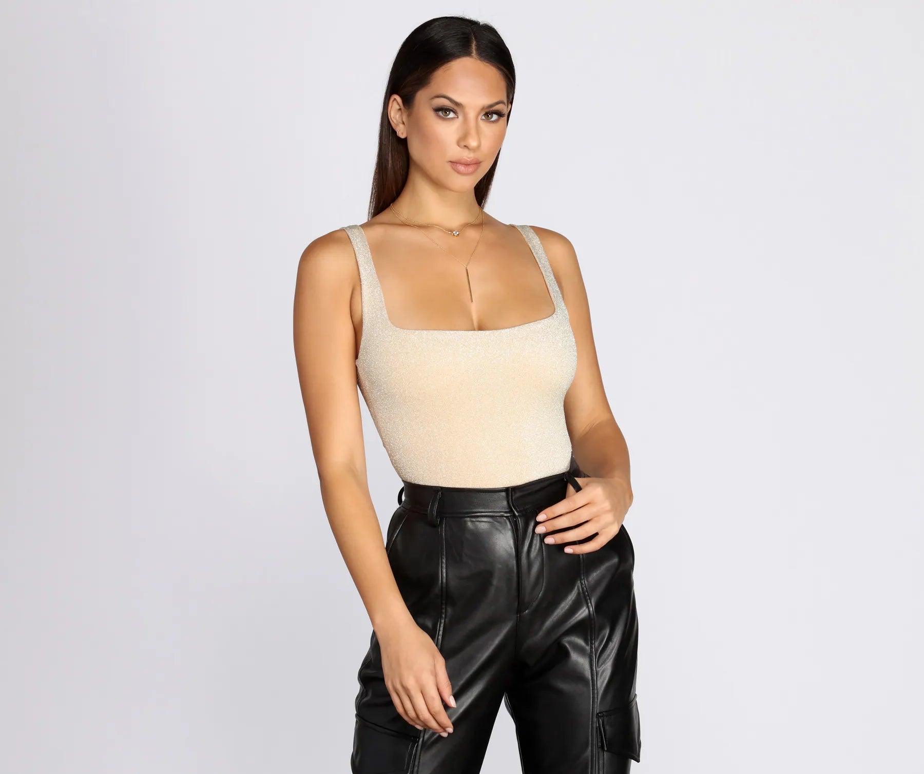 Casual tight top for women with round neck and relaxed look-Goal Digger Bodysuit