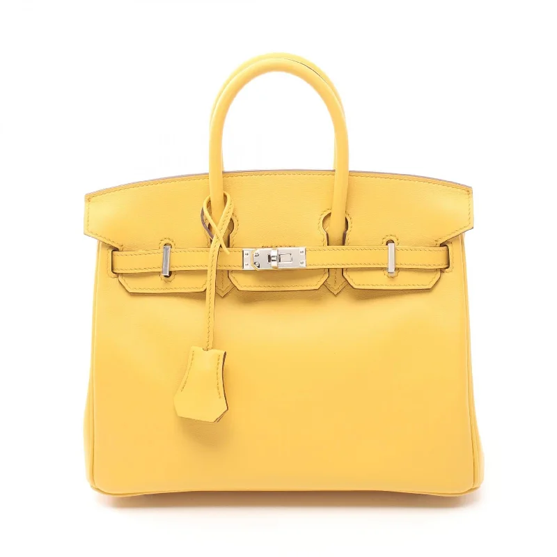 Handle bags with minimalist sleek silhouettes -Hermes Birkin 25 Handbag Yellow