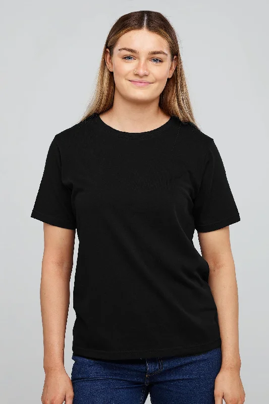 Lead Free Blouses for Health -Women's Short Sleeve T Shirt - Black