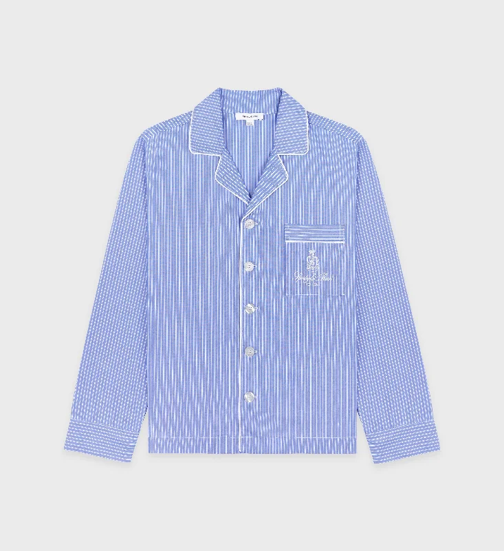 Striped Shirts for Fashion -Vendome Pyjama Shirt - Blue Striped