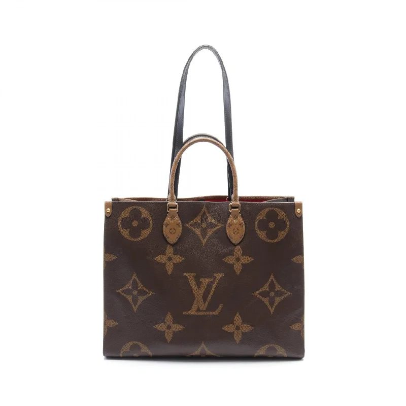 Handle bags with playful patterns for fun -Louis Vuitton OnTheGo GM Shoulder Bag PVC Leather