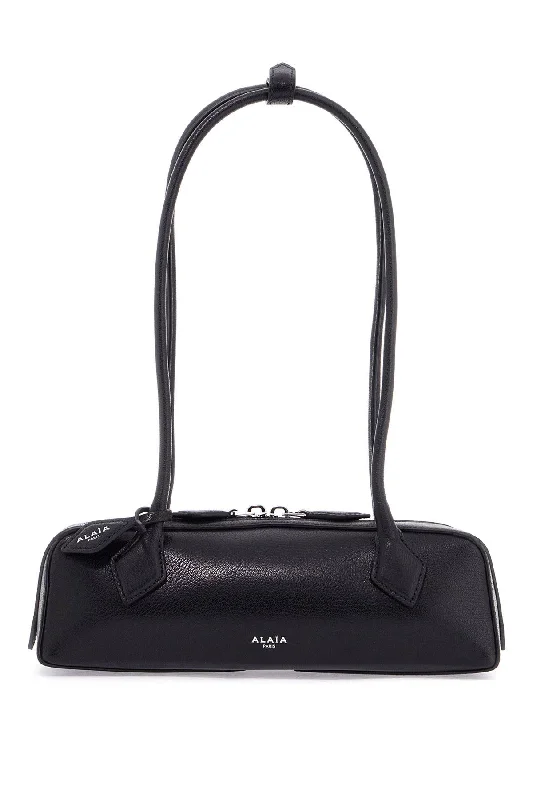 Handle bags with sleek zippers for closure -Alaia Teckel Small Shoulder Bag