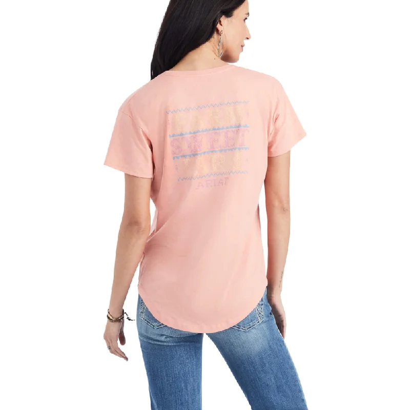 Beach Blouses for Vacation -Ariat Womens Cross Stitch T-Shirt - 10042717