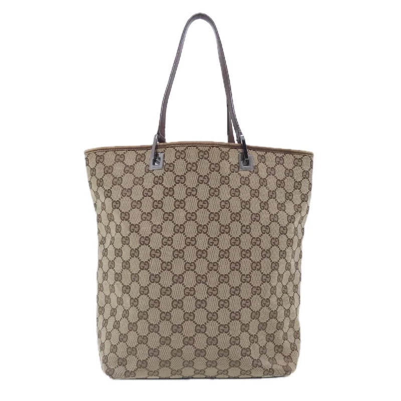 Leather handle bags for elegant daily carry -Gucci  Canvas Tote Bag (Pre-Owned)