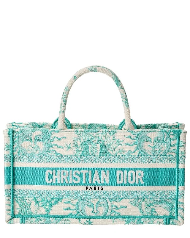 Handle bags with seasonal prints for holidays -Dior Book Canvas Tote