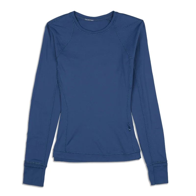 V Neck Blouses for Flattering -It's Run Long-Sleeve Shirt - Resale