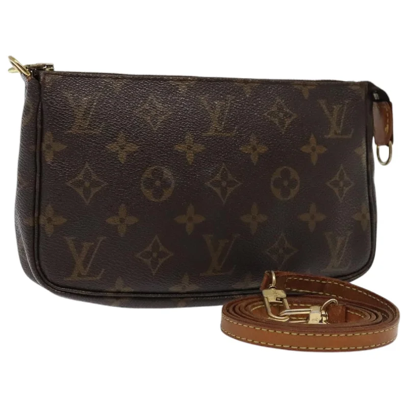 Handle bags with subtle embroidery for detail -Louis Vuitton Pochette Accessoire  Canvas Clutch Bag (Pre-Owned)