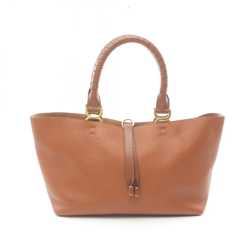 Handle bags with padded handles for comfort -Chloe Marcie Small Leather Tote Bag